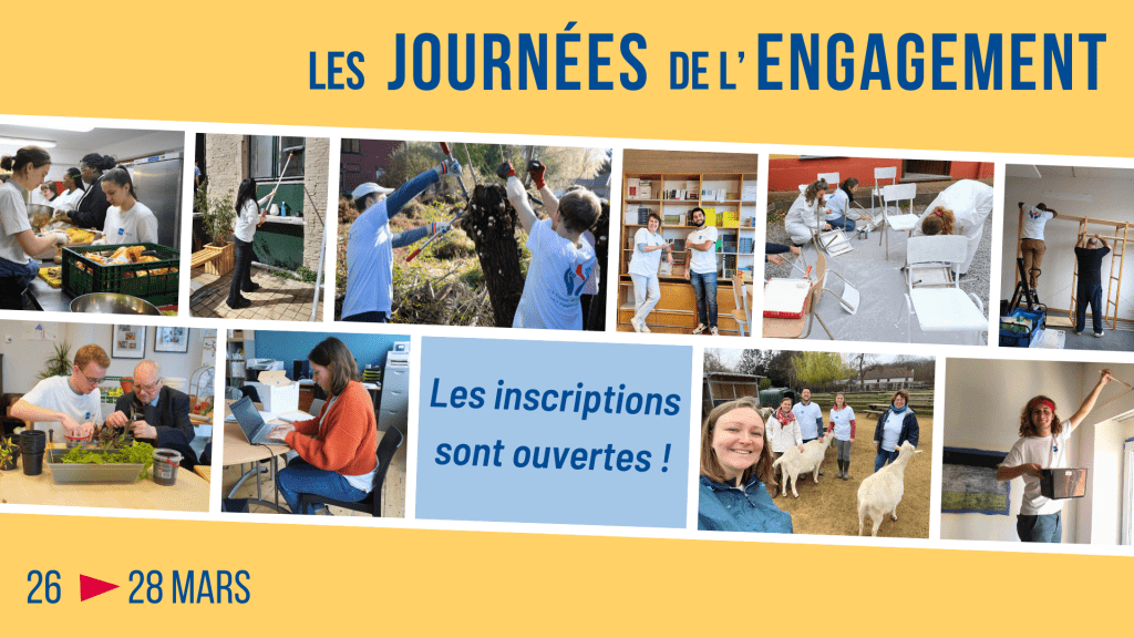 Les Journées de l'Engagement 2024 - les inscriptions sont ouvertes